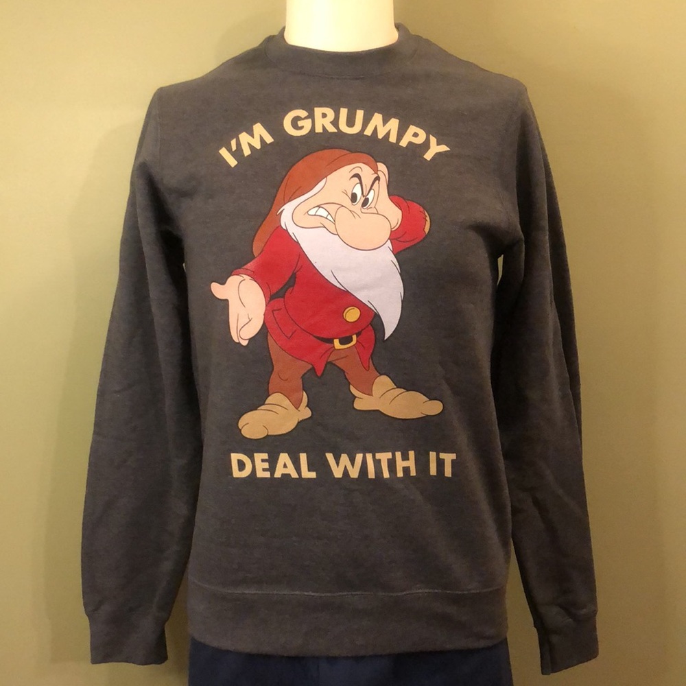 Disney Snow White I'm Grumpy Deal With It Portrait Sweatshirt